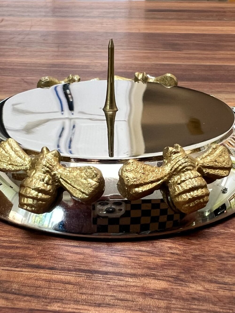 Retired MacKenzie-Childs BEE Pillar Candle Holder